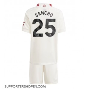 Manchester United Jadon Sancho #25 Tredje tröja Barn 2023-24 Kortärmad (+ korta byxor)